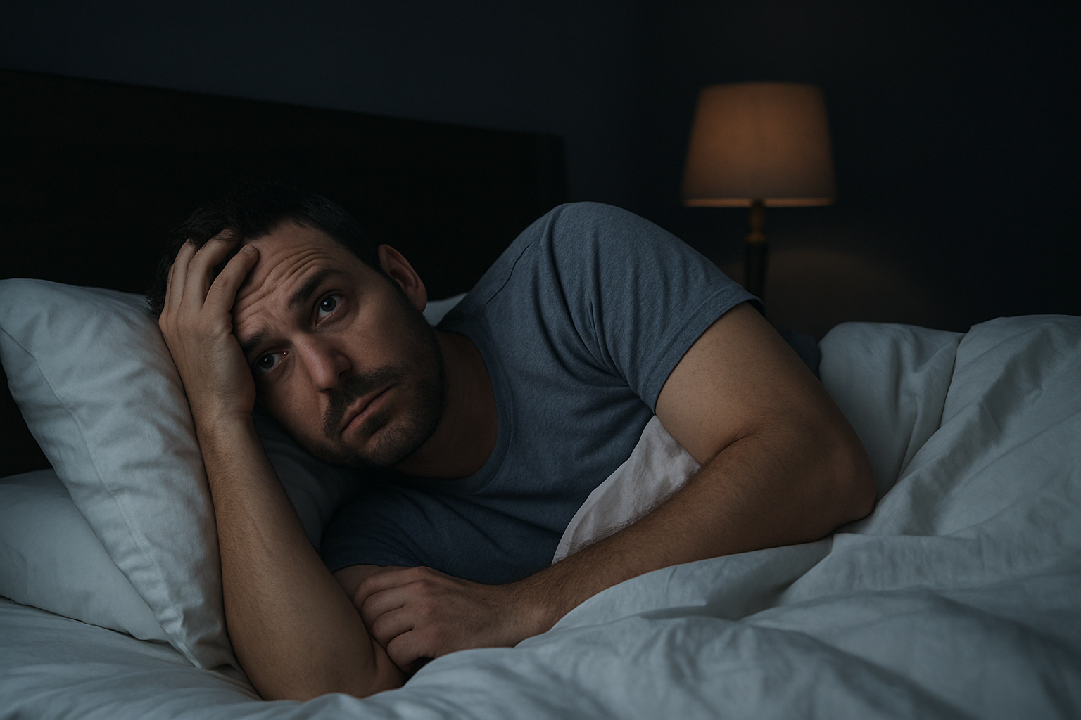 Sleepless night illustration